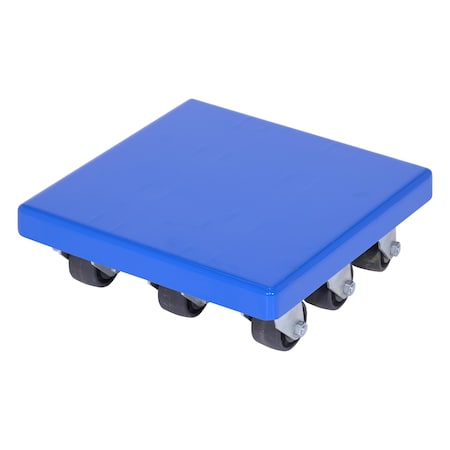 Vestil Steel Heavy Duty Flush Top Dolly 16 In. x 16 In. 8,000 Lb. Capacity, Blue FTD-1616-8